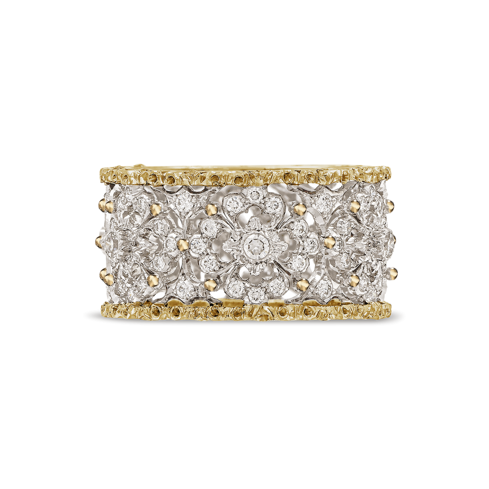 Buccellati Opera Eternelle — кольцо из желтого и белого золота с бриллиантами