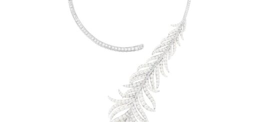 Boucheron Question Mark Plume de Paon — бриллиантовое колье в форме павлиньего пера