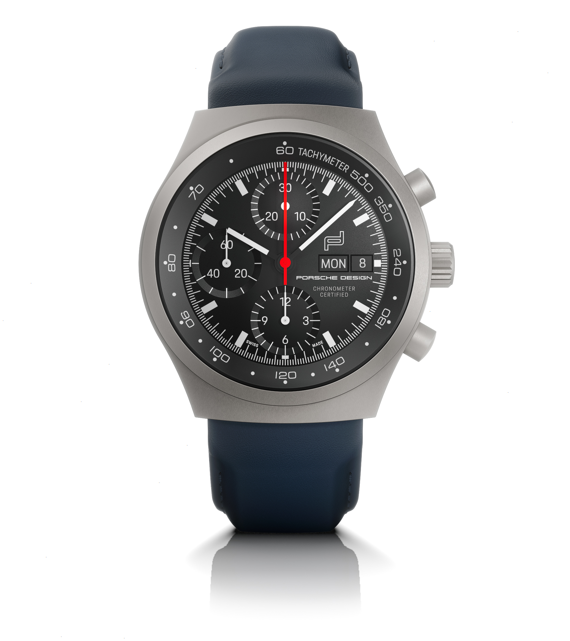 Porsche Design Chronograph 1 All Titanium на чёрном ремешке